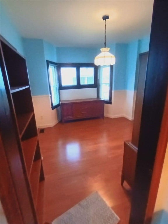 interior space with wood-type flooring