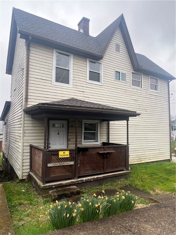 view of back of property