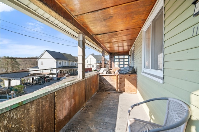 balcony with covered porch