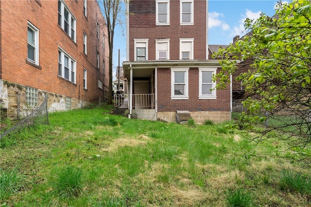 view of rear view of property