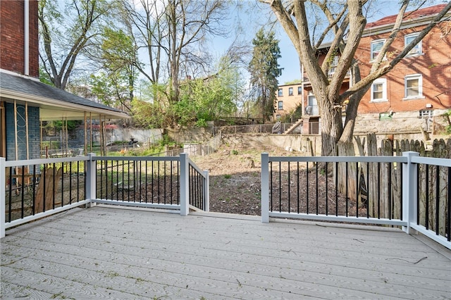 view of wooden terrace