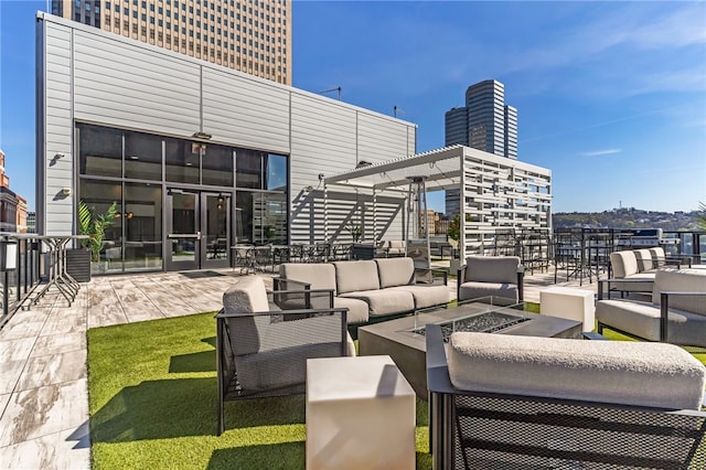 view of patio / terrace with outdoor lounge area