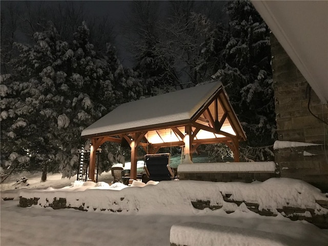 view of nearby features featuring a gazebo