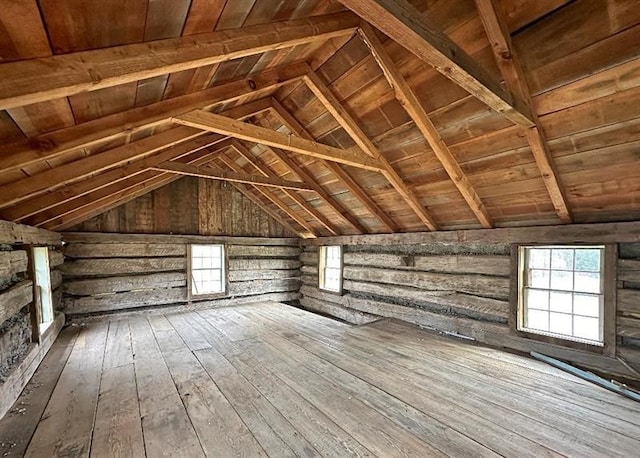 view of attic