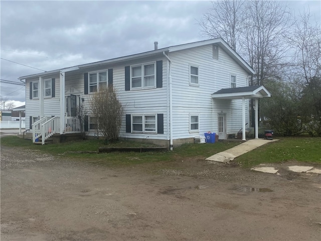 view of rear view of property