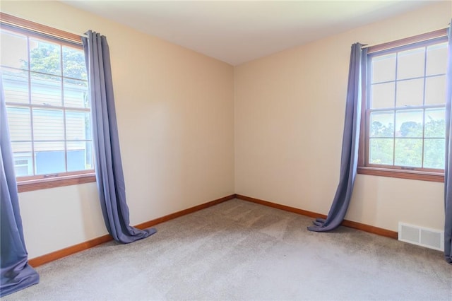 view of carpeted empty room