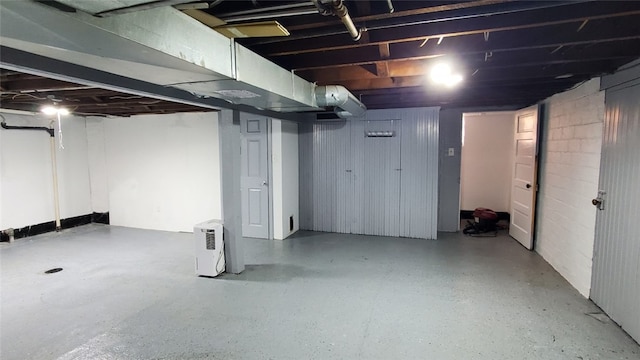 view of basement