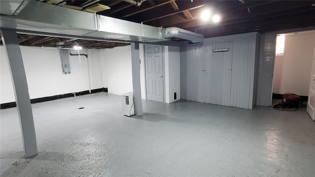 view of basement