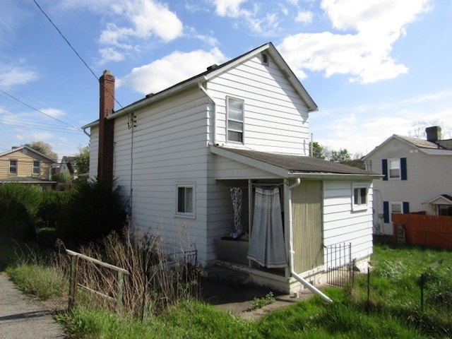 view of rear view of property