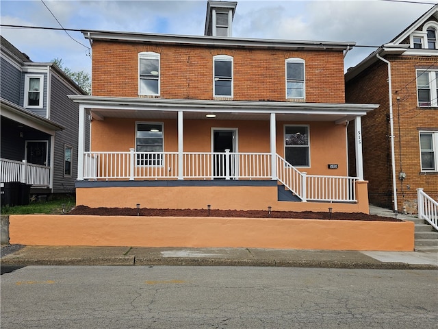 multi unit property with a porch