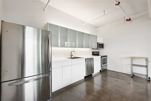 kitchen with sink and stainless steel appliances