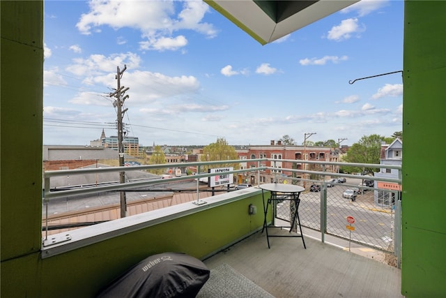 view of balcony