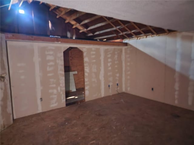 view of basement