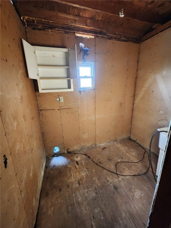 interior space with wood-type flooring