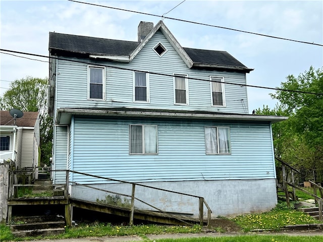 view of rear view of house