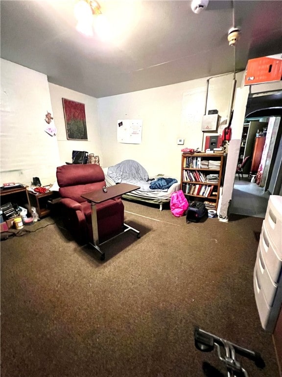 bedroom with carpet