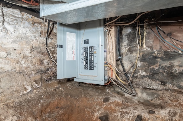 utility room with electric panel