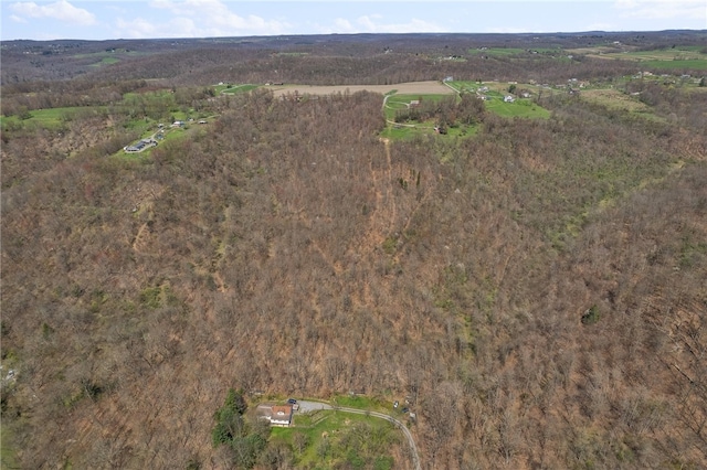 view of aerial view