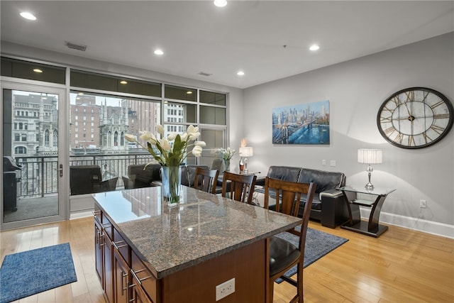 interior space featuring light hardwood / wood-style flooring