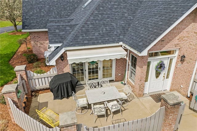 view of patio / terrace with area for grilling