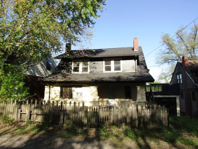 view of rear view of house