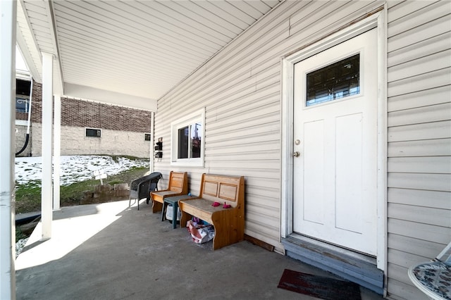 view of entrance to property