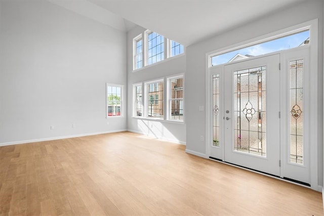 doorway featuring light hardwood / wood-style flooring