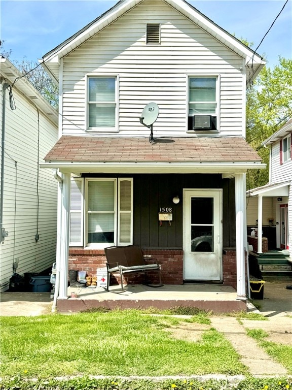 exterior space featuring covered porch