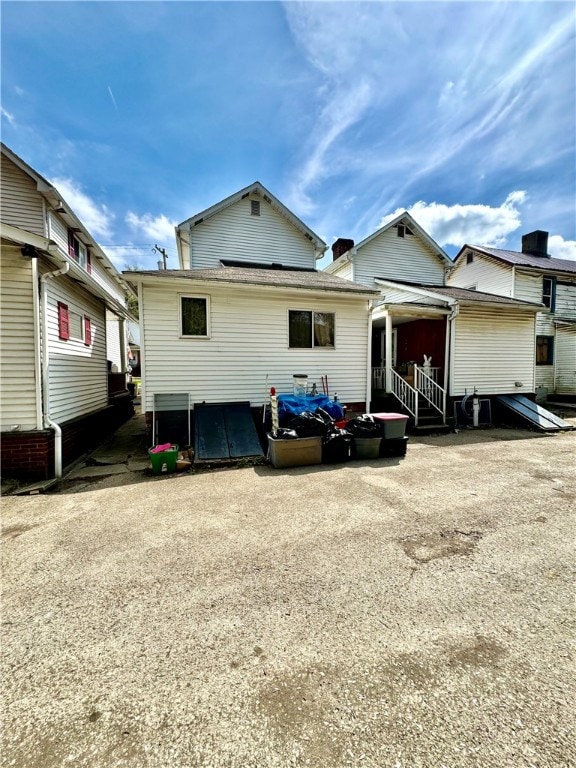 view of back of property