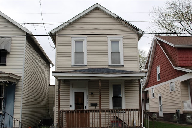 view of front facade with a porch