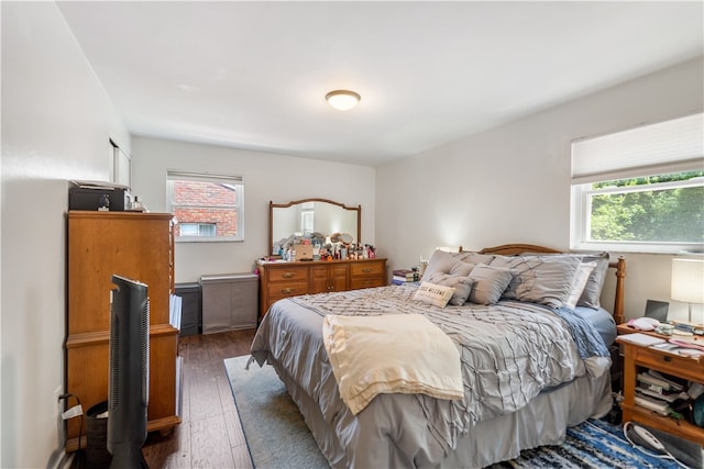 bedroom featuring hardwood / wood-style floors