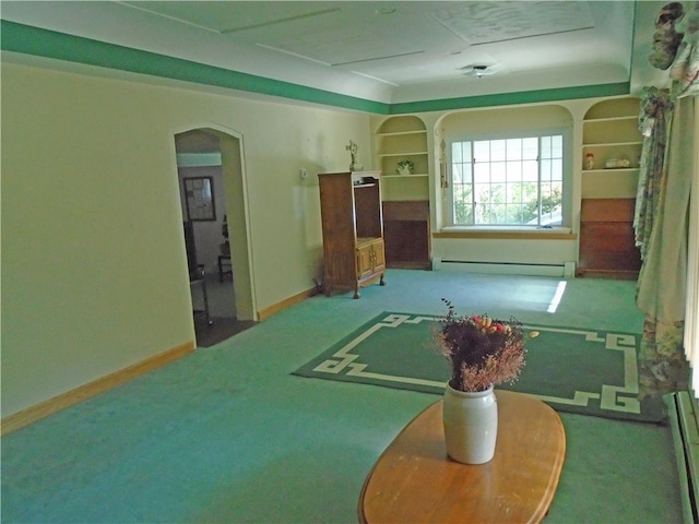 miscellaneous room with a baseboard radiator