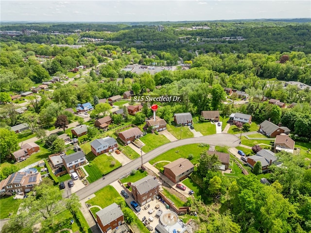 view of aerial view