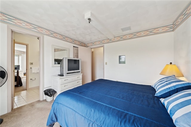 bedroom featuring carpet flooring