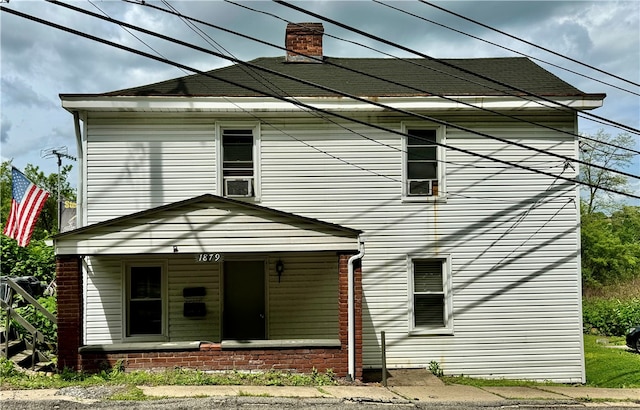 view of front of property with a porch