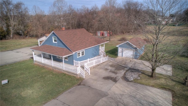 birds eye view of property