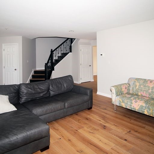 living room featuring hardwood / wood-style floors