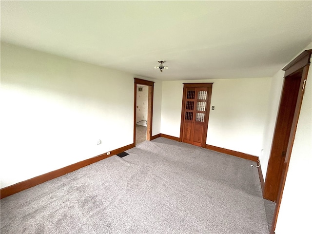 view of carpeted empty room