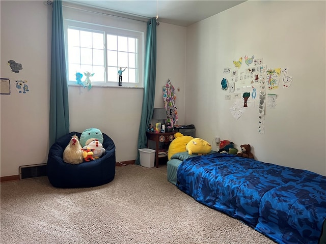 bedroom with carpet flooring