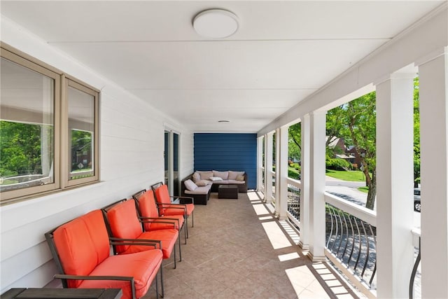 view of sunroom