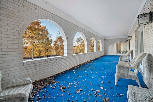 view of sunroom / solarium