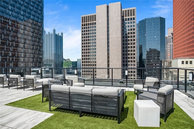 view of patio / terrace featuring outdoor lounge area