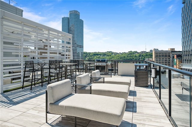 view of patio / terrace featuring area for grilling