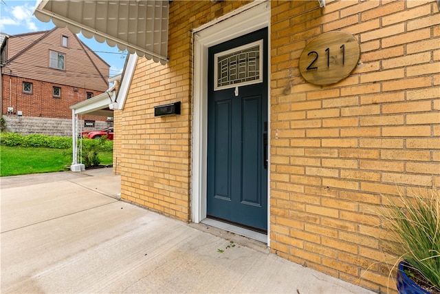 view of entrance to property