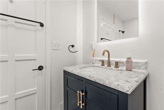 bathroom with large vanity