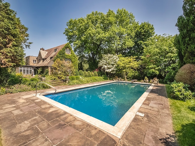 view of pool with a patio