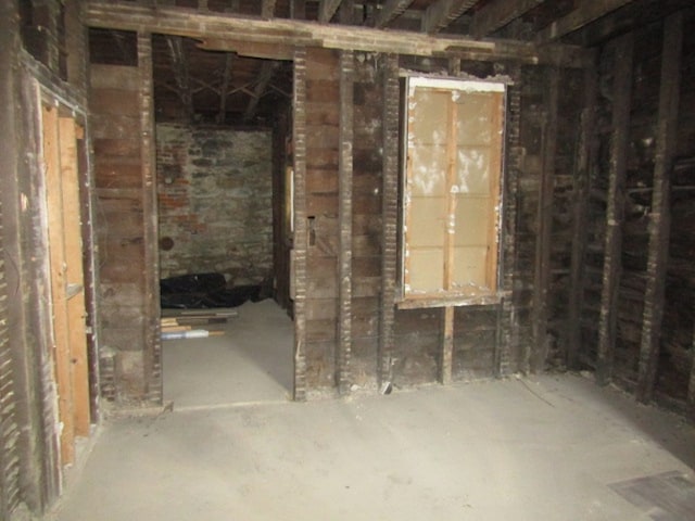 view of basement