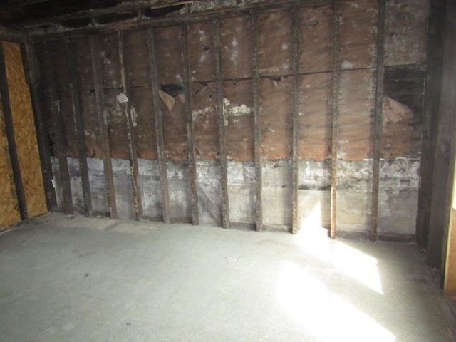 view of basement