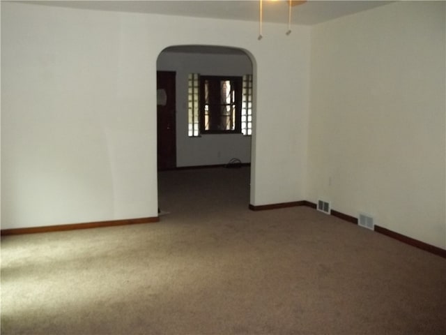 view of carpeted empty room