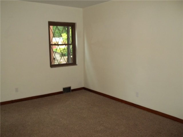 view of carpeted empty room